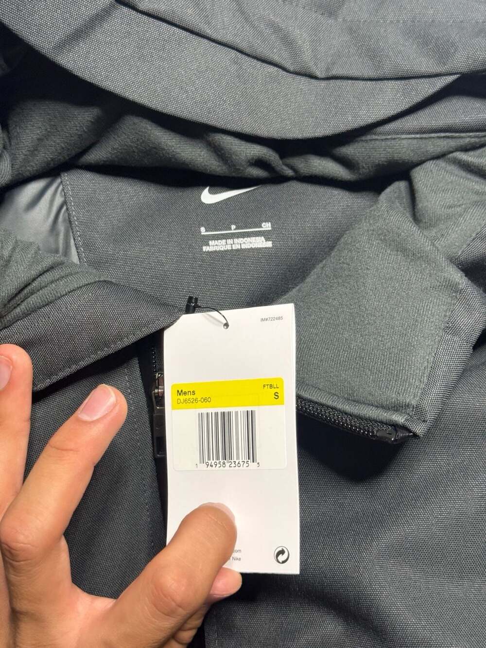 Nike 550 Duck Down Parka Football NFL Issued Jacket Grey Mens S DJ6526-060 - Picture 4 of 10